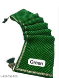 Green bandhani saree with blouse, pure georgette, soft georgette, party wear, desiger, banarsi, celebrity, festive, bollywood, crystal