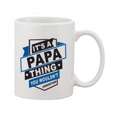 Printed ceramic coffee mug - 1 piece, white, 11oz. Single-use ceramic mug for hot or cold beverages, ideal gift for any occasion