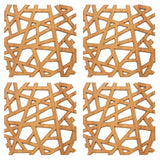 Wooden Coasters for Tea Coffee (Set of 4) - GillKart