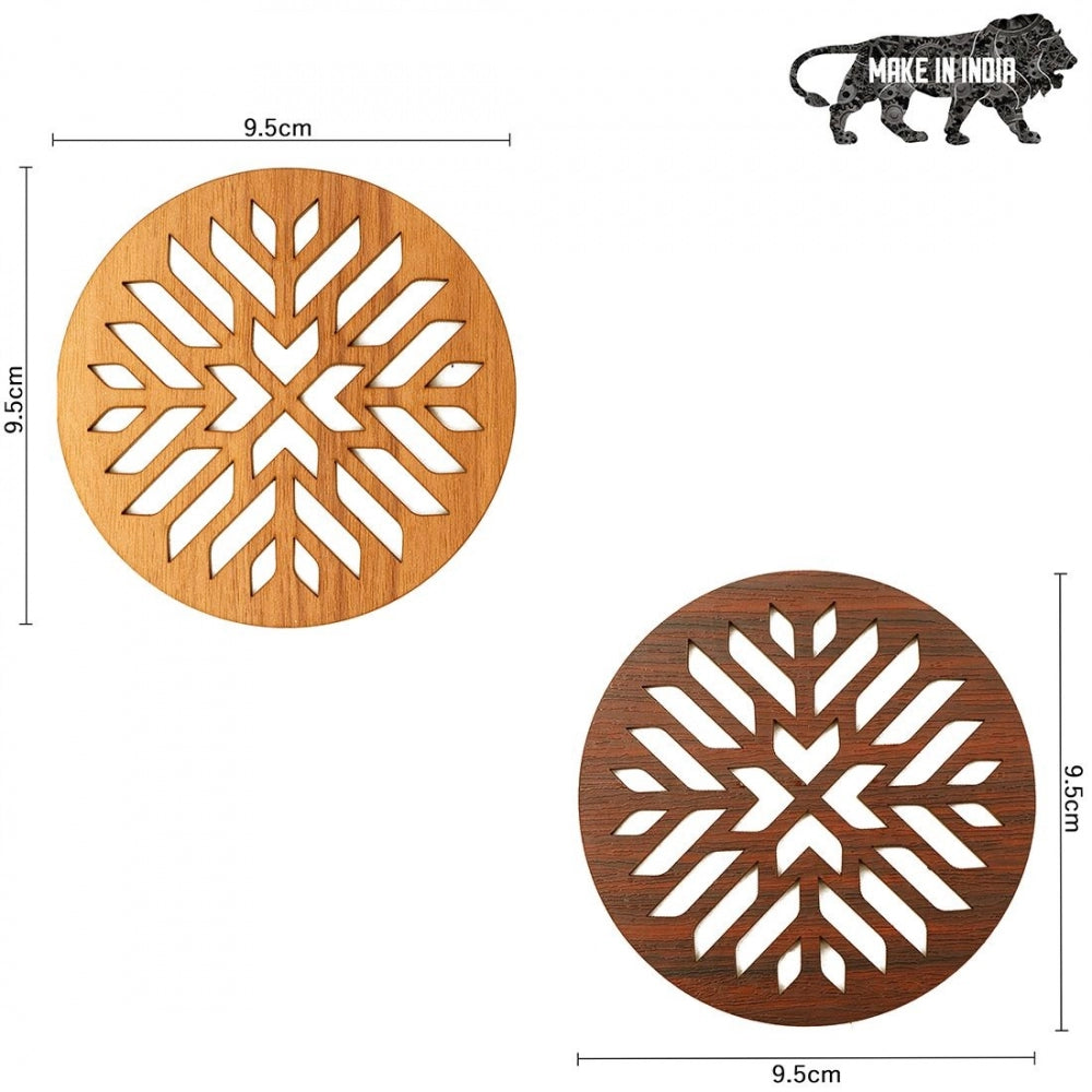 Wooden Coasters for Tea Coffee (Set of 4) - GillKart
