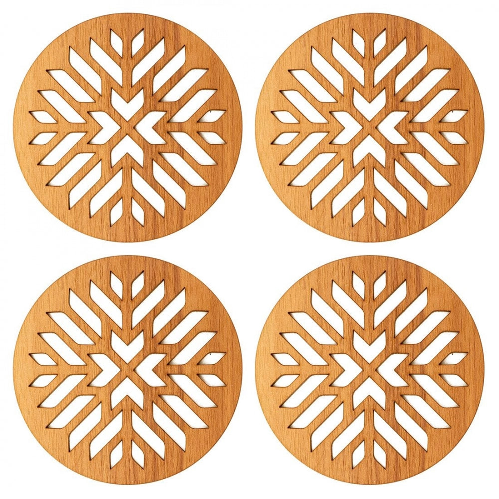 Wooden Coasters for Tea Coffee (Set of 4) - GillKart