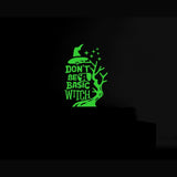 Green vinyl peel-and-stick radium wall decal, 23x34cm, energy-efficient decor for a calming space