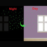 Green vinyl decorative radium wall sticker (106x55cm), peel-and-stick, promotes a relaxing ambiance