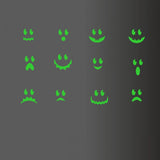 Green vinyl radium wall sticker for kids room decor, peel and stick, 59x36cm