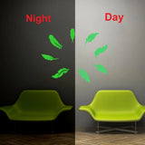 Green Leaf Radium Vinyl Peel-and-Stick wall decal, 56x45cm, enhances relaxing home decor