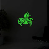 Green vinyl peel-and-stick radium wall decal, 26x24cm. Relaxing, calming home decor without electric lights