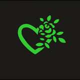 Green vinyl peel-and-stick radium wall decor, size 31x25cm, adds calming ambiance to dark spaces