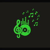 Green vinyl peel-and-stick radium wall decor, size 78x52cm - calming, energy-efficient bedroom accent