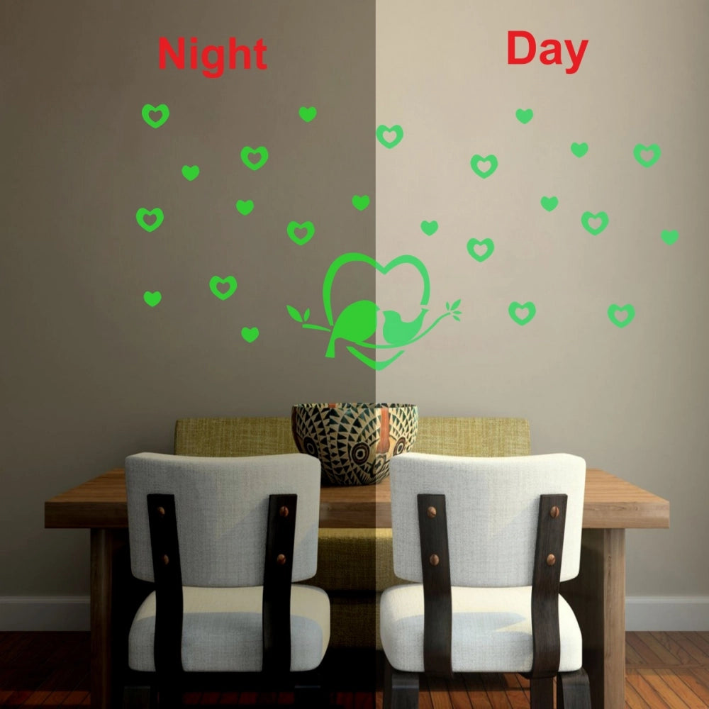 Green vinyl peel-and-stick radium wall decal (82x41cm), promoting a relaxing and calming environment