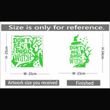 Green vinyl peel-and-stick radium wall sticker (23x34cm), perfect for creating a relaxing, calming ambiance