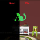 Green vinyl peel-and-stick radium wall decal, 33x21cm. Relaxing and calming decor for dark spaces