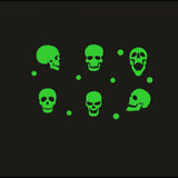 Green vinyl peel-and-stick radium wall sticker, 50x31cm, decorative, promoting a calm, dark environment