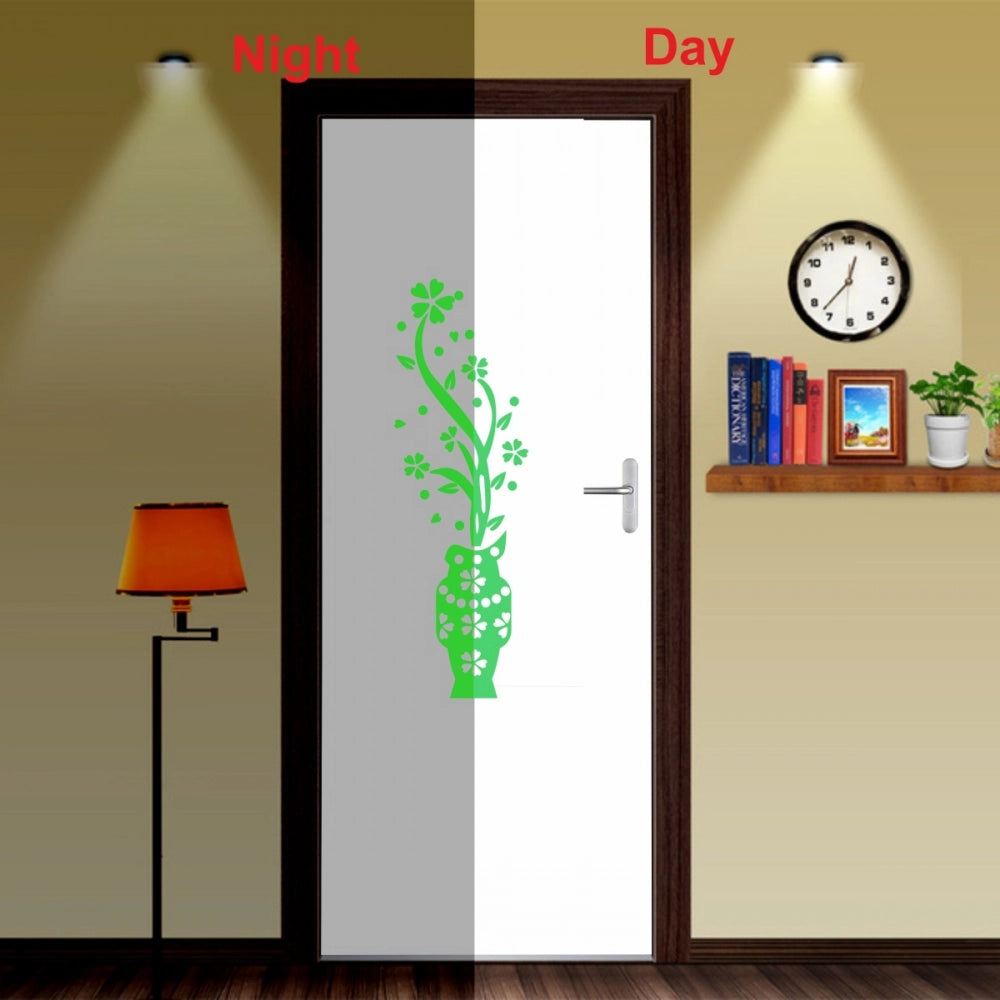Green vinyl peel-and-stick radium wall sticker for home decor, 16x50cm size, promotes relaxation and calmness