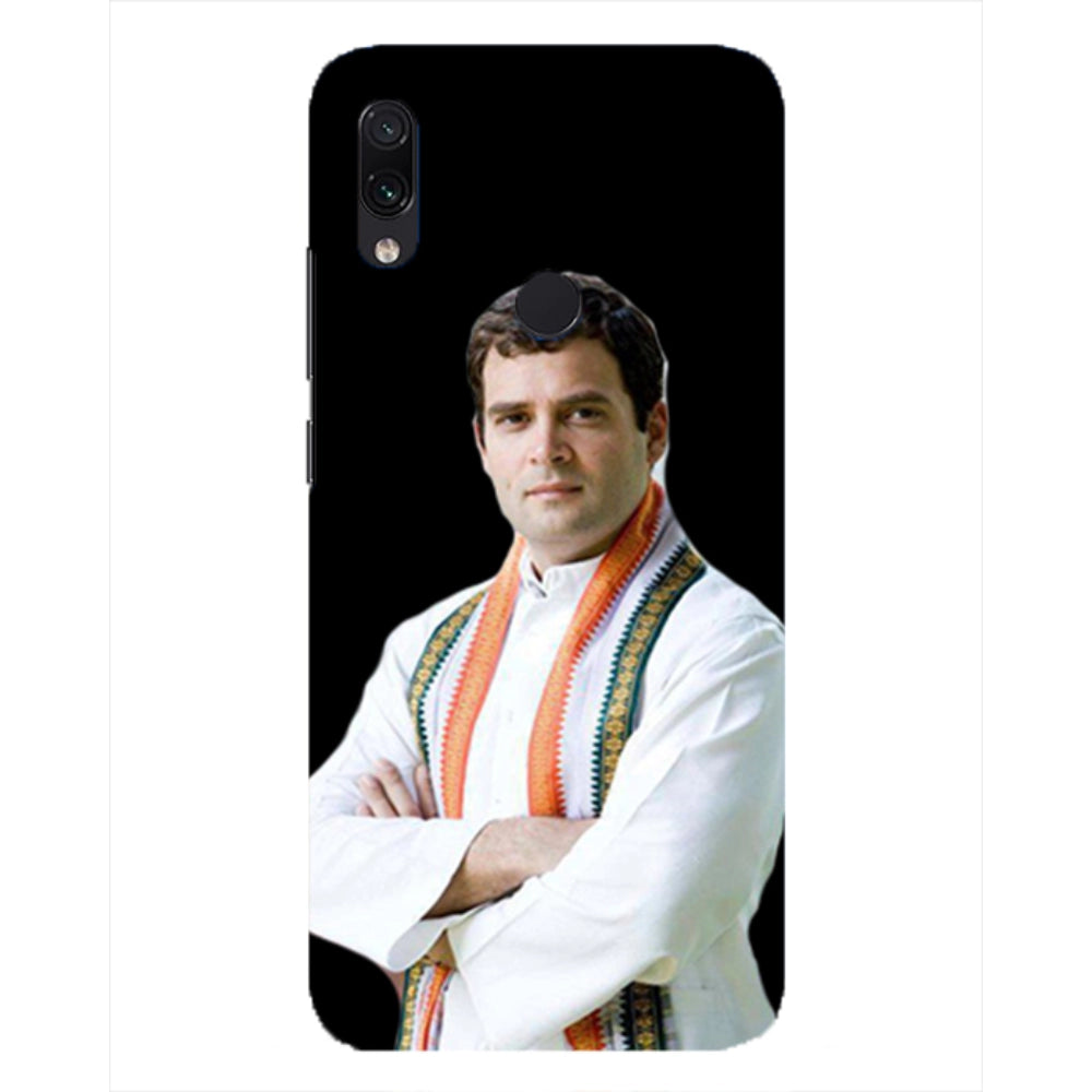 Printed Rahul Gandhi hard mobile case cover - 100% brand new, high-quality, lightweight design for all phone models, offers scratch and chip protection with accessible buttons, lens, and camera, comes packaged as one Randyf case cover