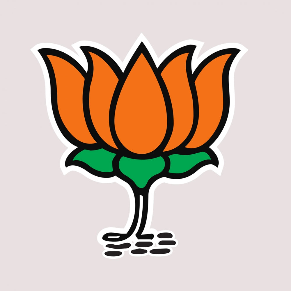 Printed BJP Party Symbol hard mobile case cover, high-quality, lightweight protection for all phone models, access to buttons, lens, and camera