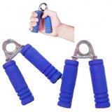 Assorted hand grippers & exercisers for gym workouts and home exercise, enhancing finger and arm strength with soft rubber grip and stainless steel spring