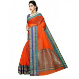 Fanta Kota Doria cotton blend border saree with blouse, ideal for casual and festive wear (5-6 mtrs)