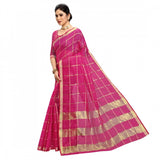 Rani Kota Doria cotton checked saree set (5-6 mtrs), suitable for casual and festive wear