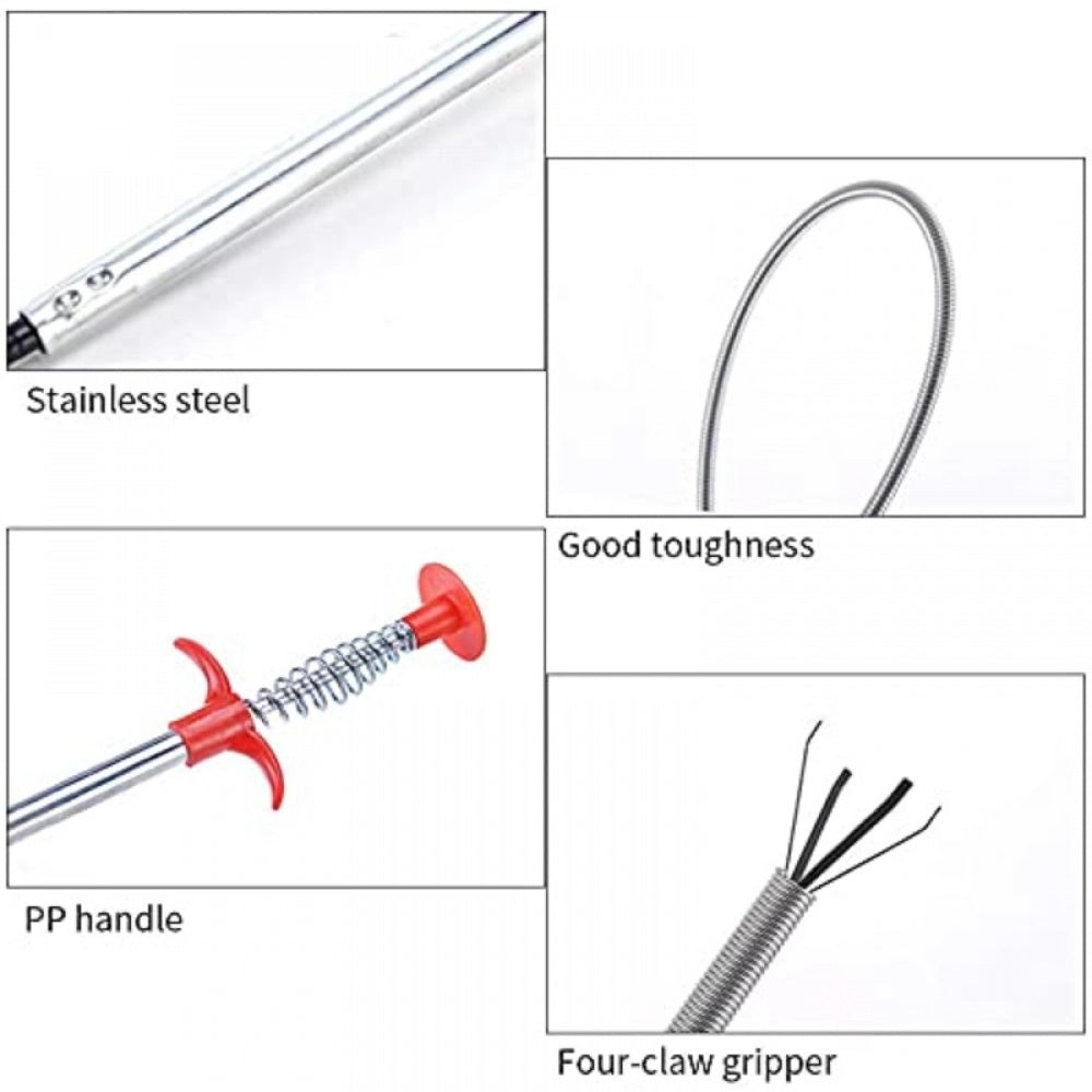 Assorted metal wire brush hand sink cleaning hook for sewer dredging and hair removal from drains