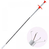 Assorted metal wire brush hand sink cleaning hook, effective for sewer dredging and hair removal from drains in homes, hotels, and gyms