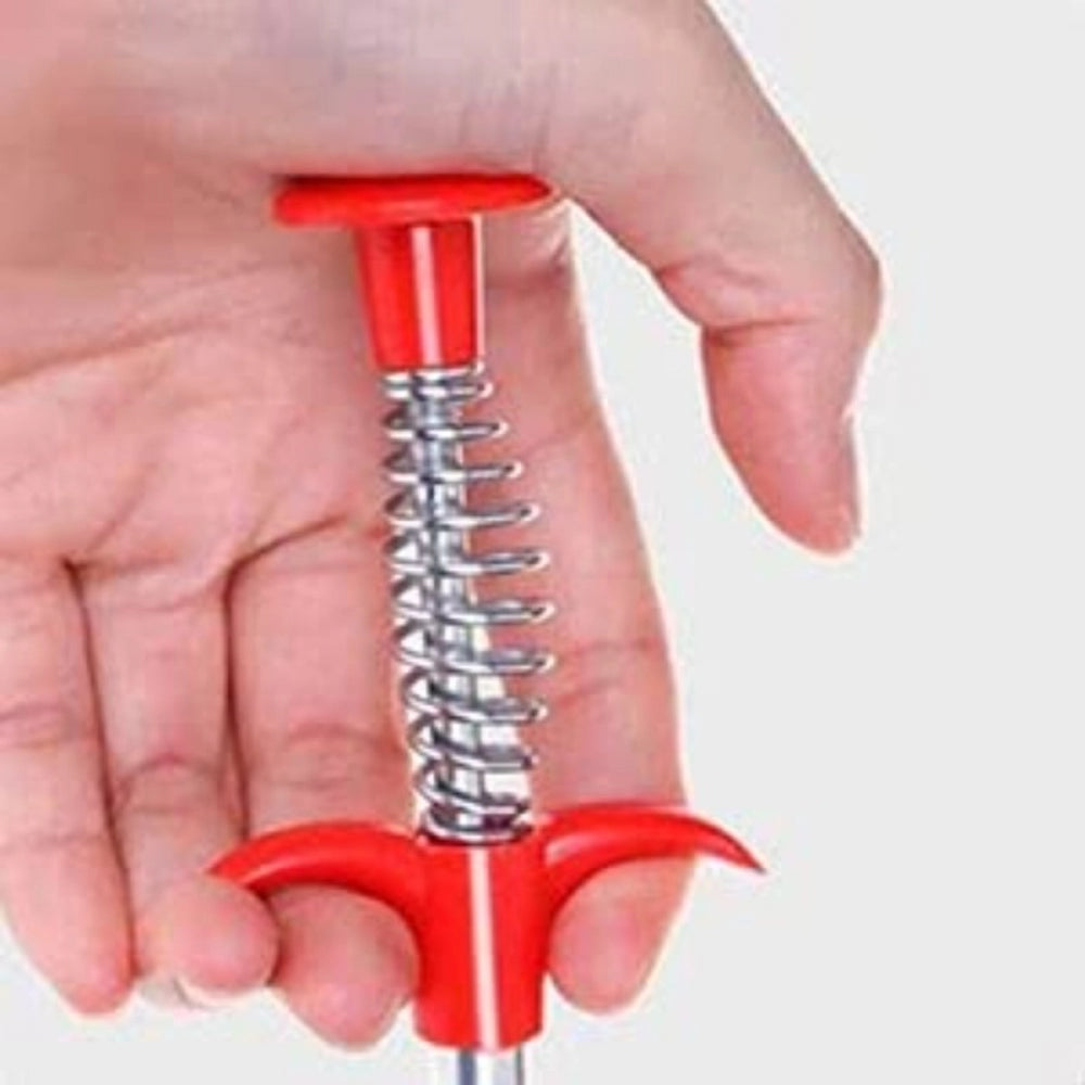 Assorted metal wire brush for sink cleaning & sewer dredging, removes hair clogs & dirt in drains. Kitchen & commercial use." (125 characters)