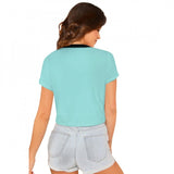 Women's cotton western wear T-shirt, casual crew neck style