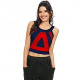 Red 95% Polyester 5% Spandex western wear top for women, solid fabric, machine washable