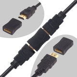 Black HDMI Female-to-Female Extender Jointer for 4K, 3D, and Audio Return Channel devices