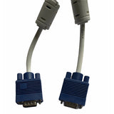 White VGA Cable (Male to Male) 3 Yards - Versatile for PC, Monitor, TV, LCD/LED, Plasma, Projector, TFT connections