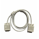 White VGA Cable (1.5 yards) supports PC, Monitor, TV, LCD/LED, Plasma, Projector, TFT for distortion-free connection