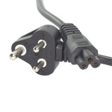 Black 1.2m 3Pin Laptop Power Cord - High-quality replacement for reliable powering