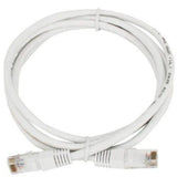 White RJ45 LAN cable, 1.5 yards - high-performance Ethernet Patch Cord CAT5E for reliable network connections
