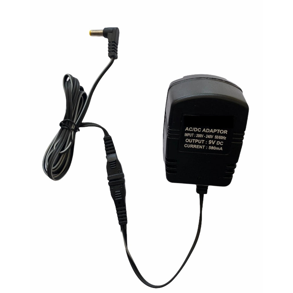 Black 9V 500mA Power Adapter for Set Top Box, CCTV System, Router, Other Electronics - Multi-purpose AC Input: 200-240V, DC Output: 9V 500mA
