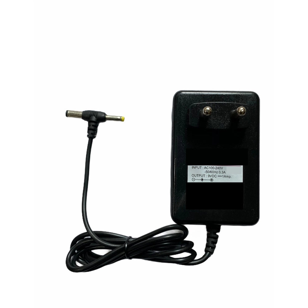 Black 9V 1A Power Adapter for Set Top Box, CCTV System, Router, and other electronics with DC and Sony Pin