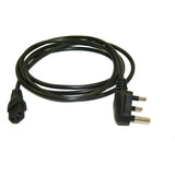 Black 1.2m 3Pin Power Cord for Computer & Electronics Accessories