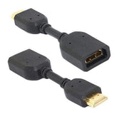 Black HDMI Cable (Male to Female): HDMI connector for advanced video and audio transfer between devices, ideal for connecting home entertainment systems