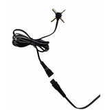 Black power adapter cable with 4-pin connector, suitable for electronics.