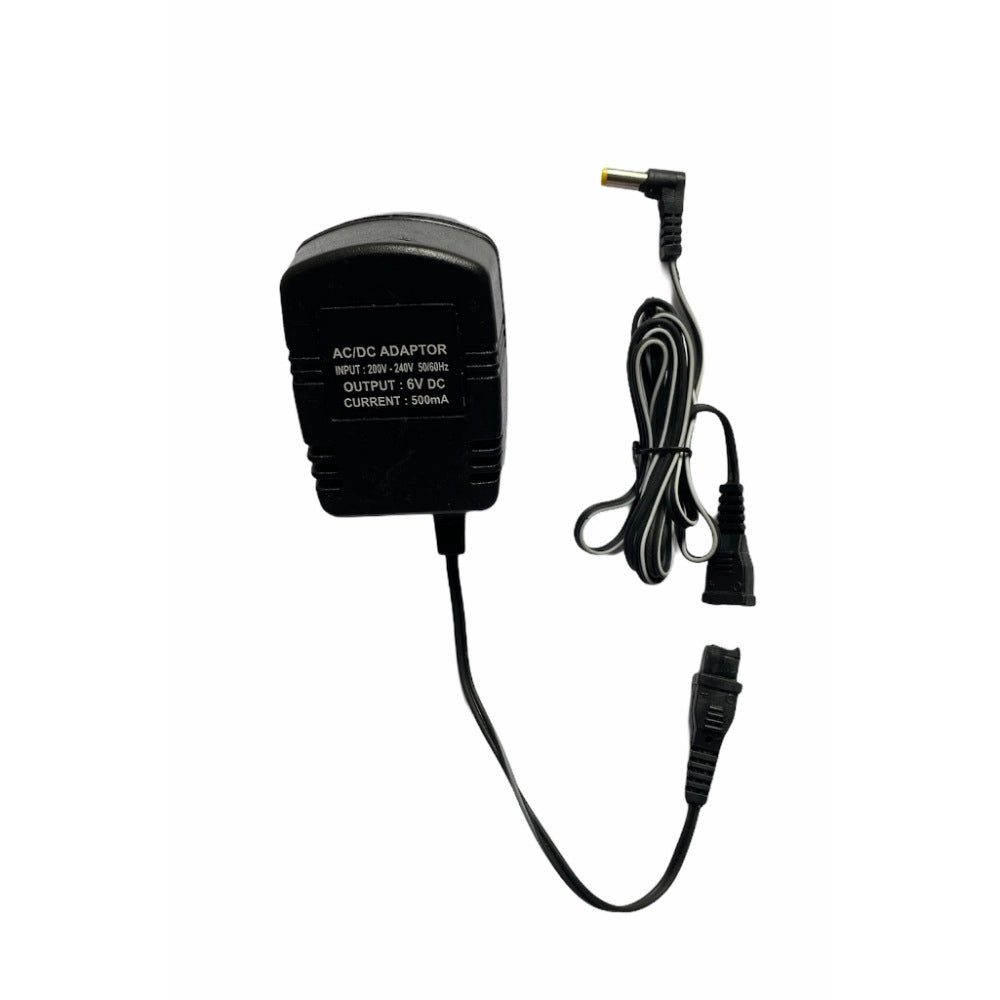 Black 6V 500mA Power Adapter for Home/Office Electronics and IT Gadgets
