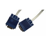 White VGA Cable (3 Yards) for PC, Monitor, TV, LCD/LED, Plasma, Projector, TFT - Supports high-resolution video connections