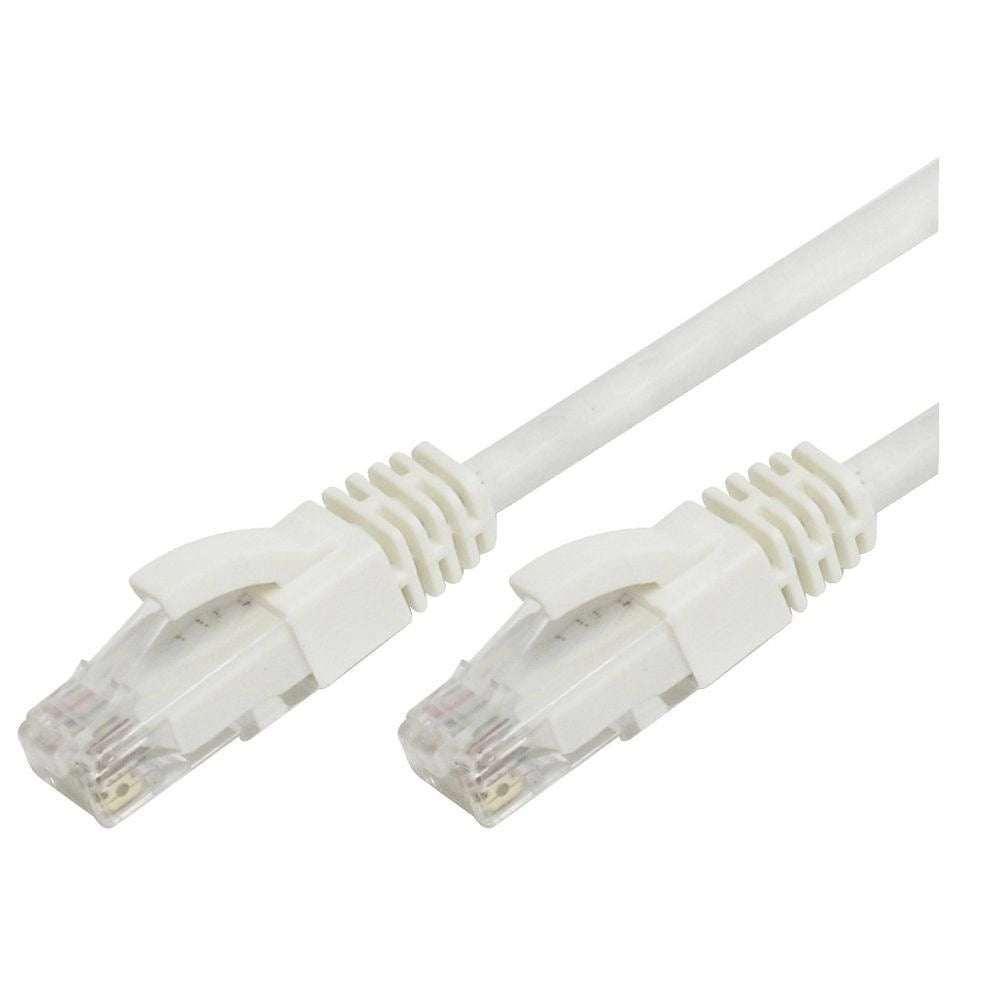 White CAT5E Ethernet Patch Cord, ideal for 3-yard LAN connection