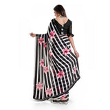 Pink Georgette Saree with Blouse (5-6mtrs), casual and festive wear for women on display