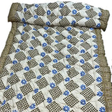 Black and white patchwork quilt, cotton
