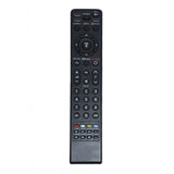 Multi-colored LCD/LED remote URC 66, compatible with LG TV, infrared connector, zinc carbon battery, long-range control for living room comfort and ergonomic design