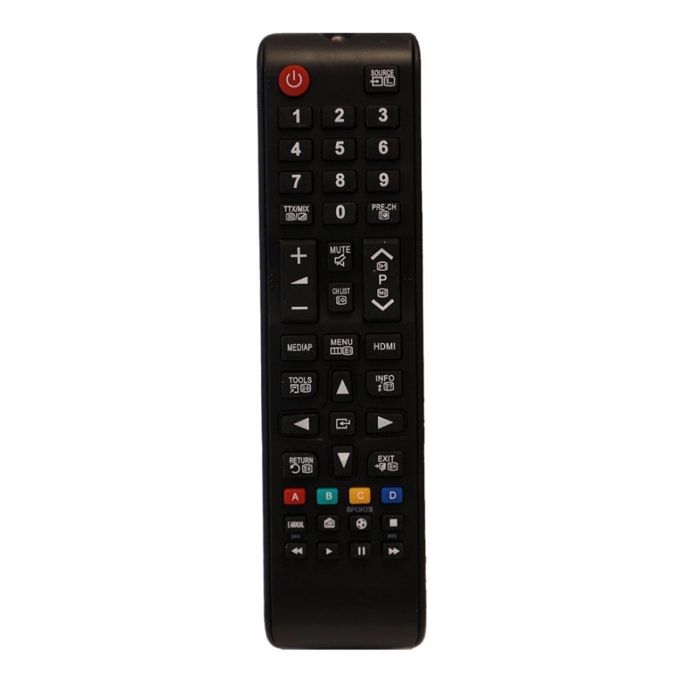 Multi-colored LCD/LED remote URC 116, infrared, zinc carbon battery, compatible with Samsung TV, long range, ergonomic design