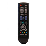Multi-colored LCD/LED remote URC 74, compatible with Samsung TVs, ergonomic design, infrared, zinc carbon battery, maximum range 30 feet