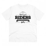 White PC Cotton Men's Bike Ride Design T-Shirt (Half Sleeve, Round Neck)