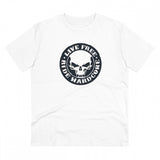 White PC Cotton men's bike ride design half sleeve t-shirt (180GSM), casual wear on display
