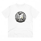 White PC Cotton Men's Bike Ride Design Half-Sleeve T-Shirt (180GSM) - casual occasion wear
