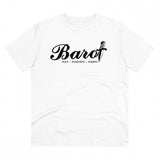 White PC Cotton Cast Design Barot Printed Men's T-Shirt (Half Sleeve, 180GSM)