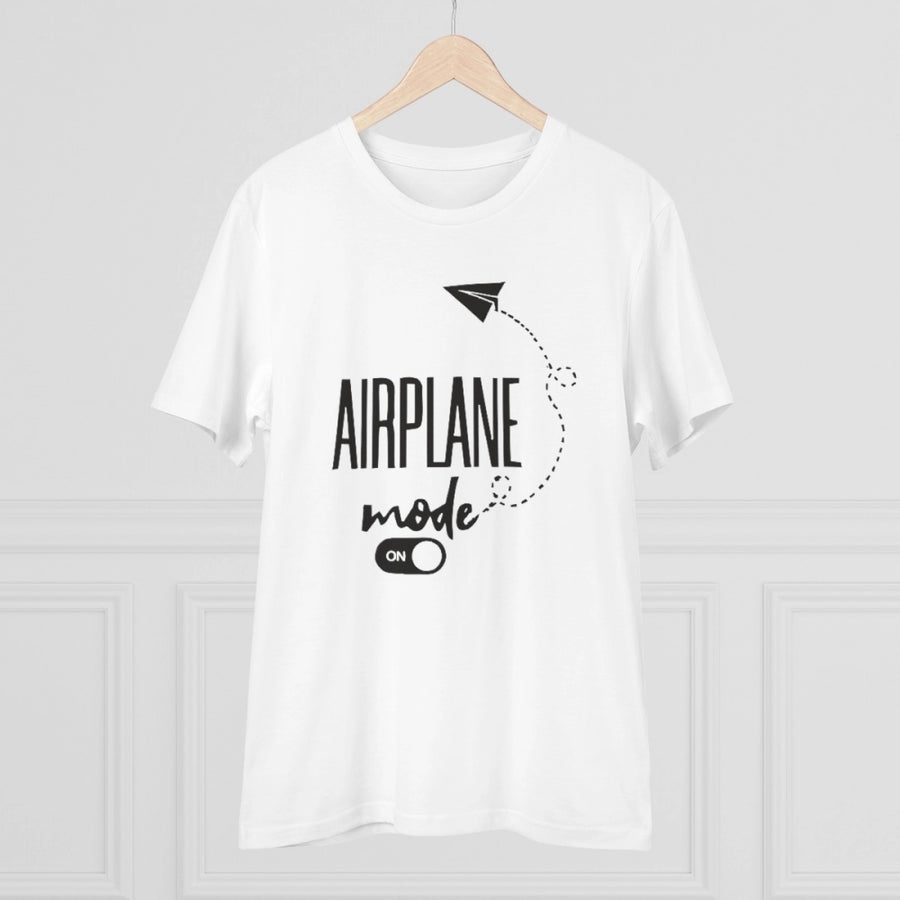 White PC Cotton Explore The Unseen printed men's t-shirt, half sleeve with round neck, 180GSM thread count for casual occasions